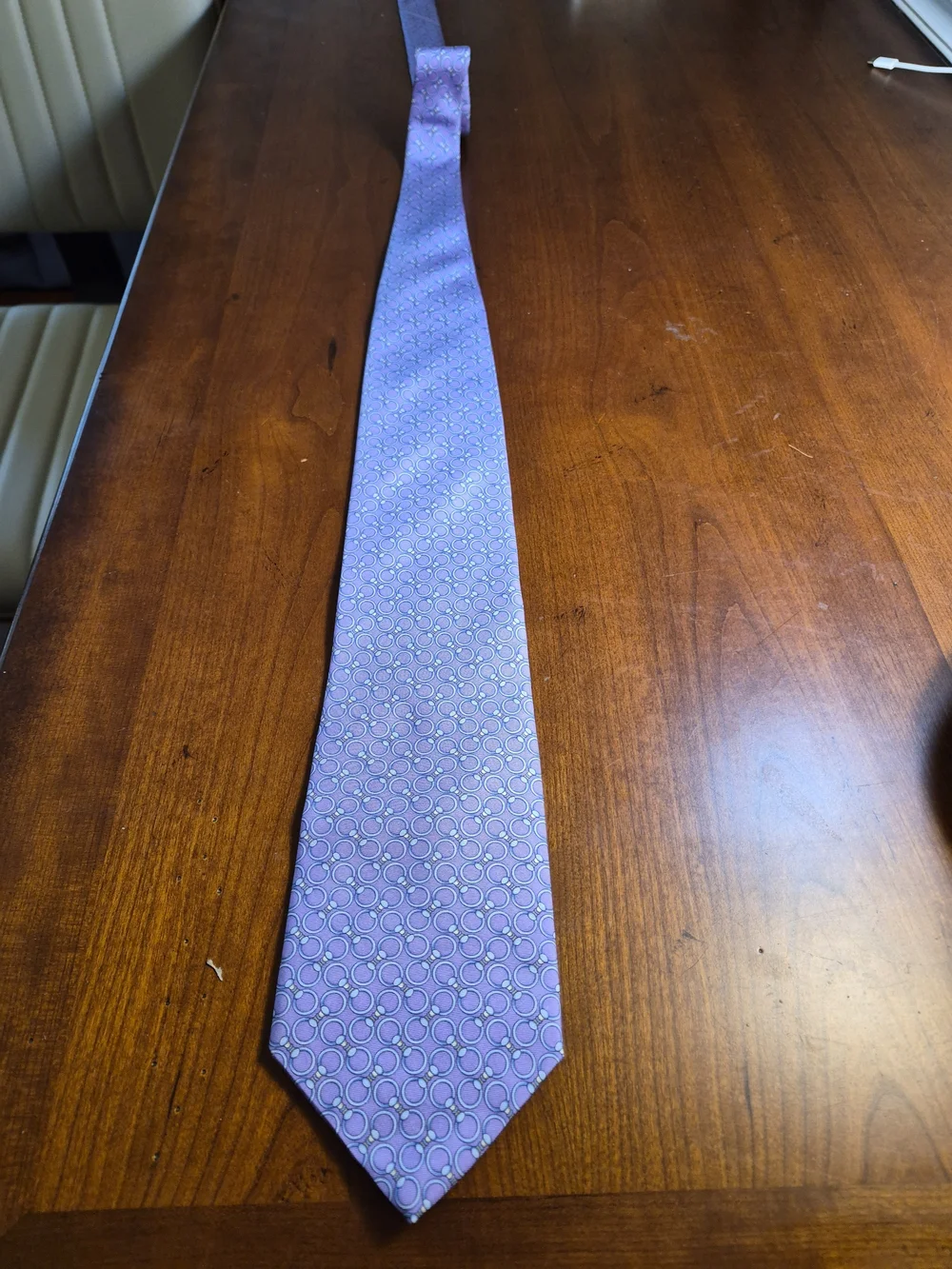 Brooks Brothers Lavender Purple Circles Silk Tie